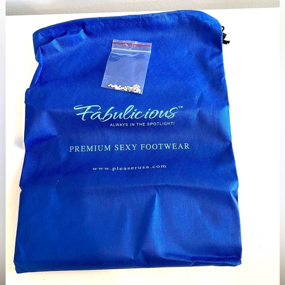 Silver platform heels with crystals size 6 or 5 NWT - Picture 10 of 15